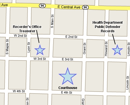 Map of Courthouse